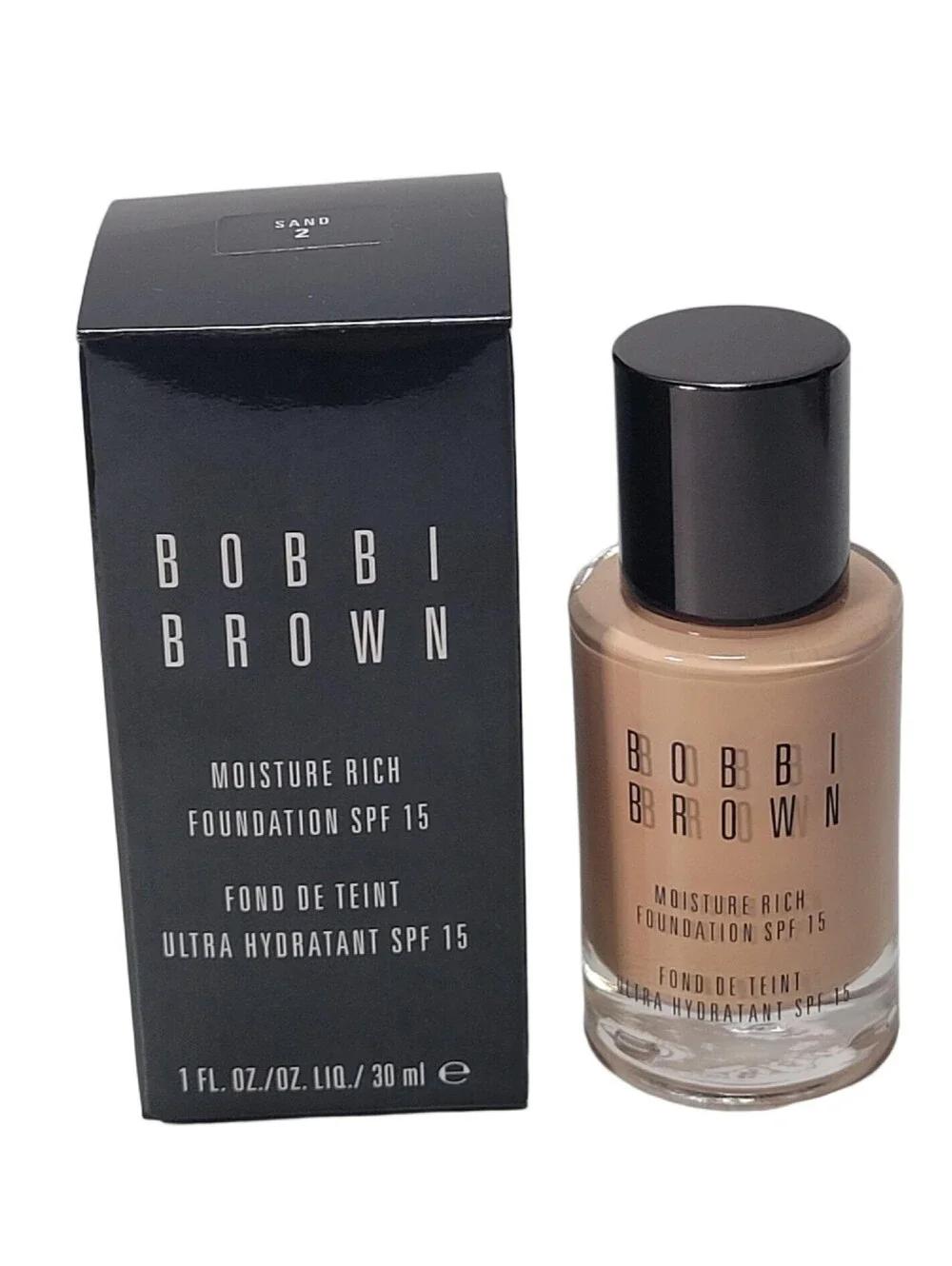 Bobbi Brown Moisture Rich Foundation 1fl Oz #2 Sand New With Box